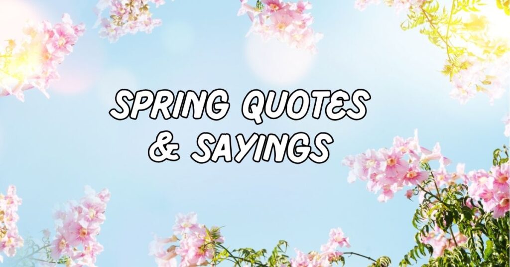 Spring Quotes