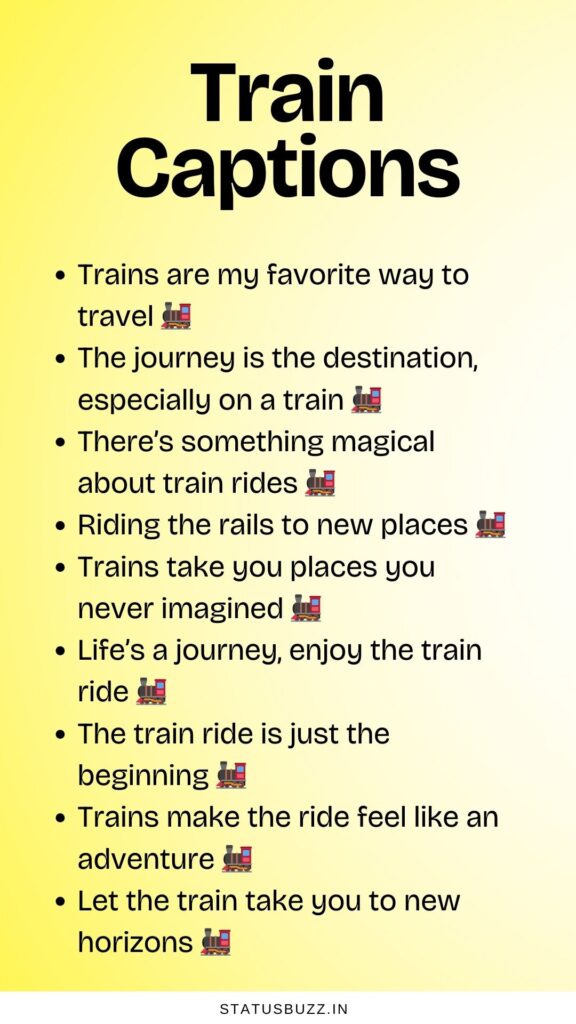 train captions
