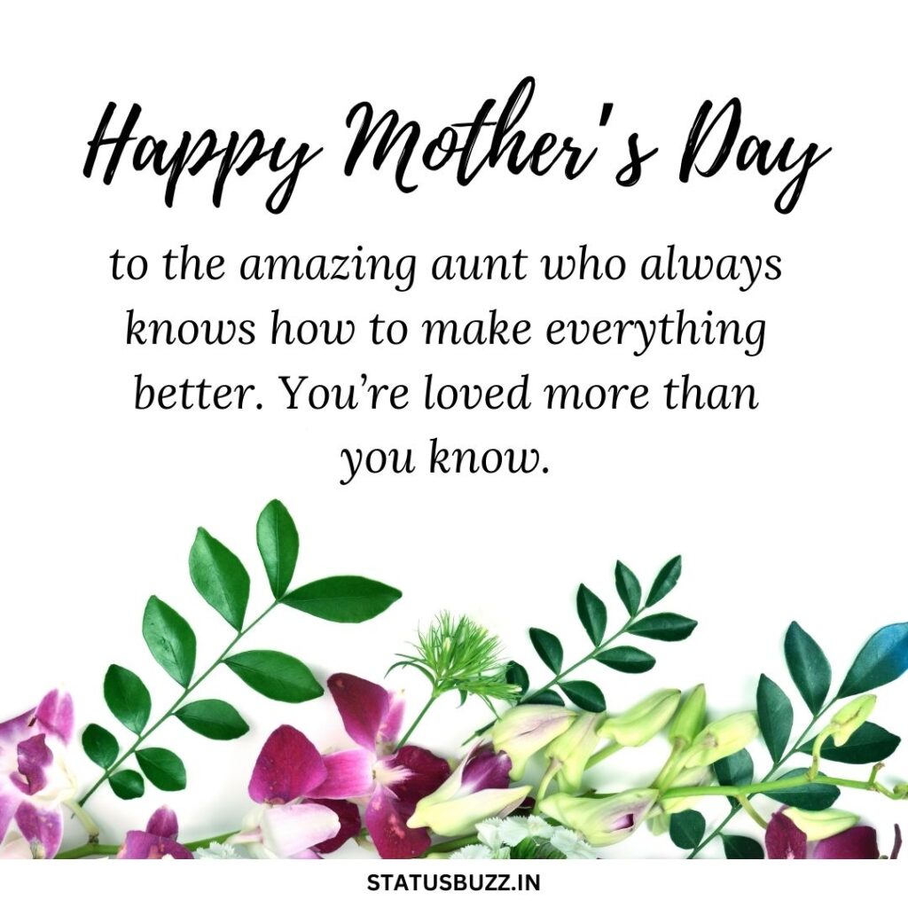 Mother’s Day wishes for Aunt