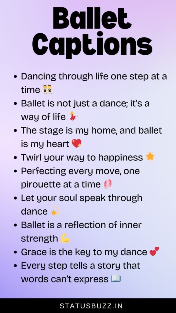 ballet captions