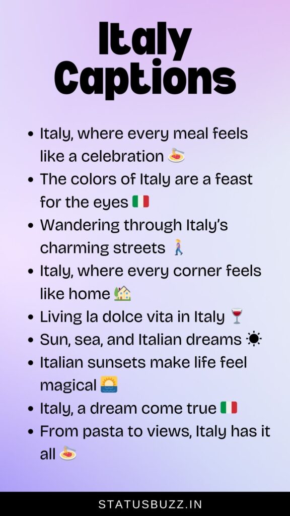 italy captions for instagram
