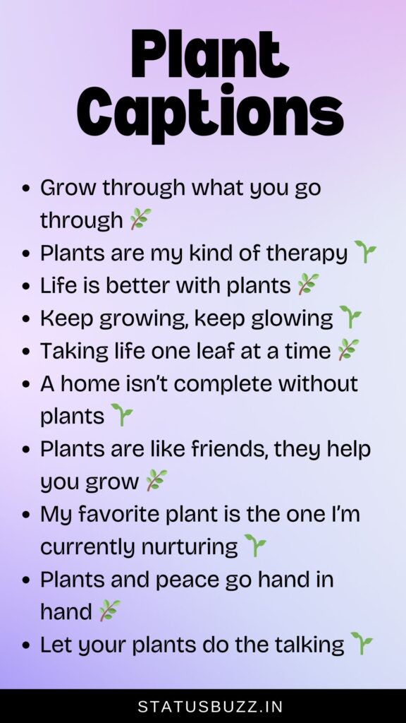 plant captions for instagram
