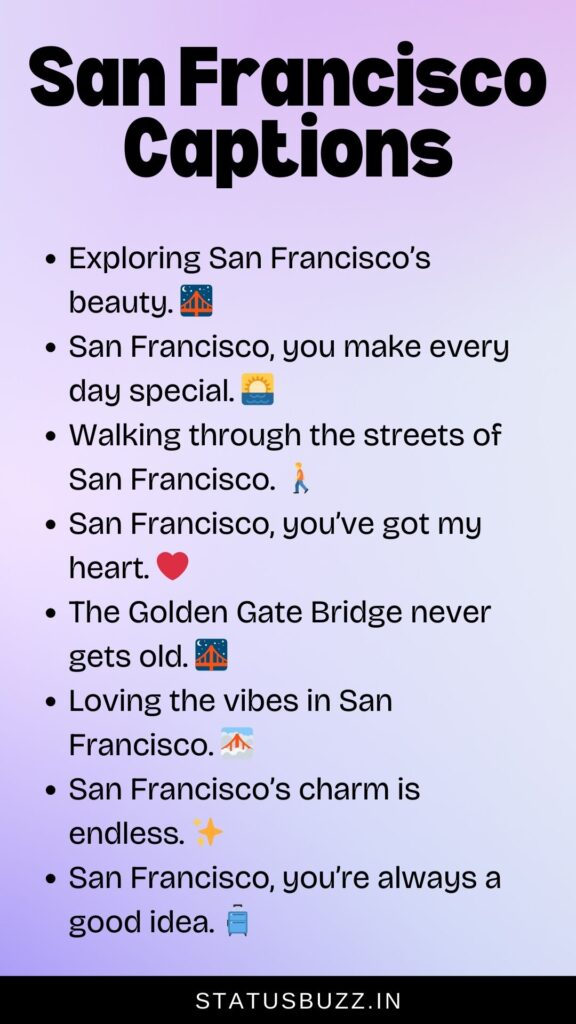 san francisco captions