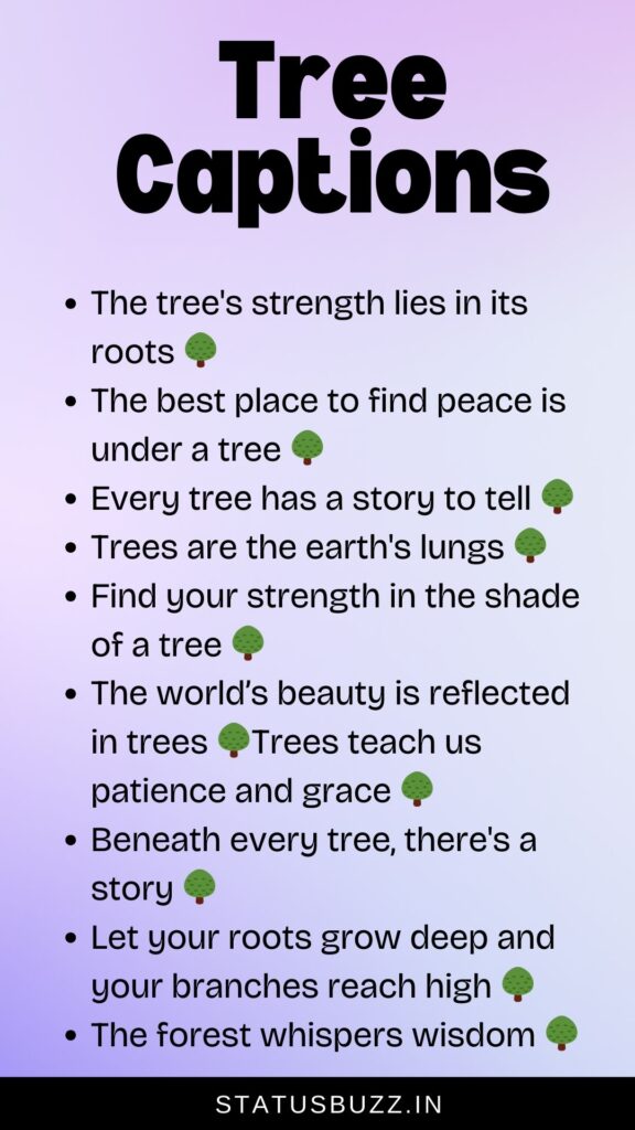 tree captions