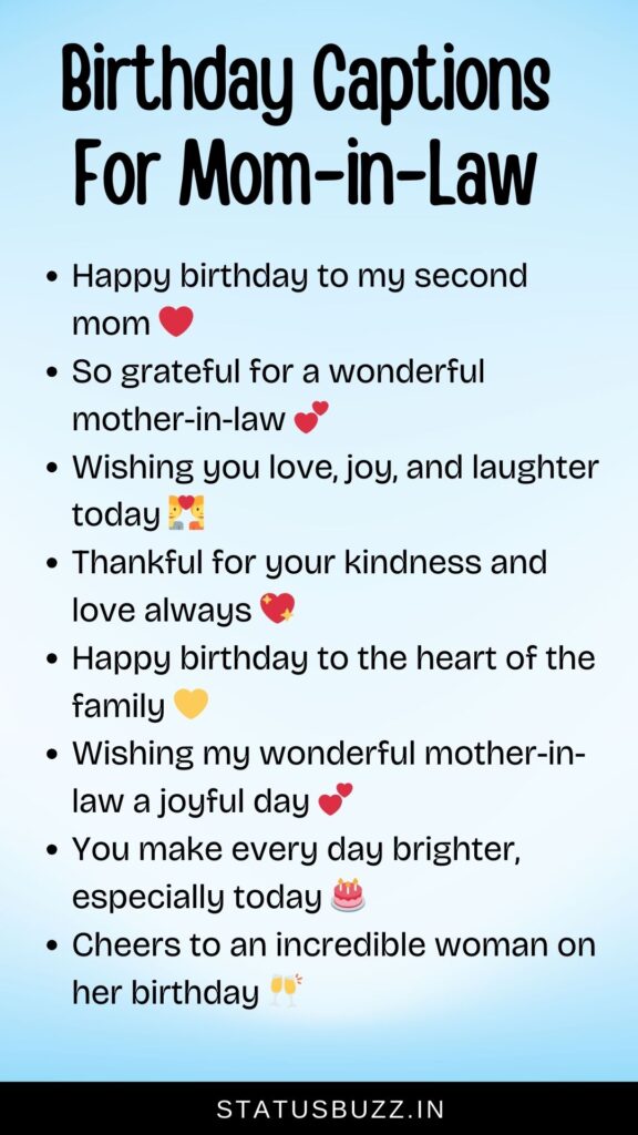 birthday captions for mom-in-law