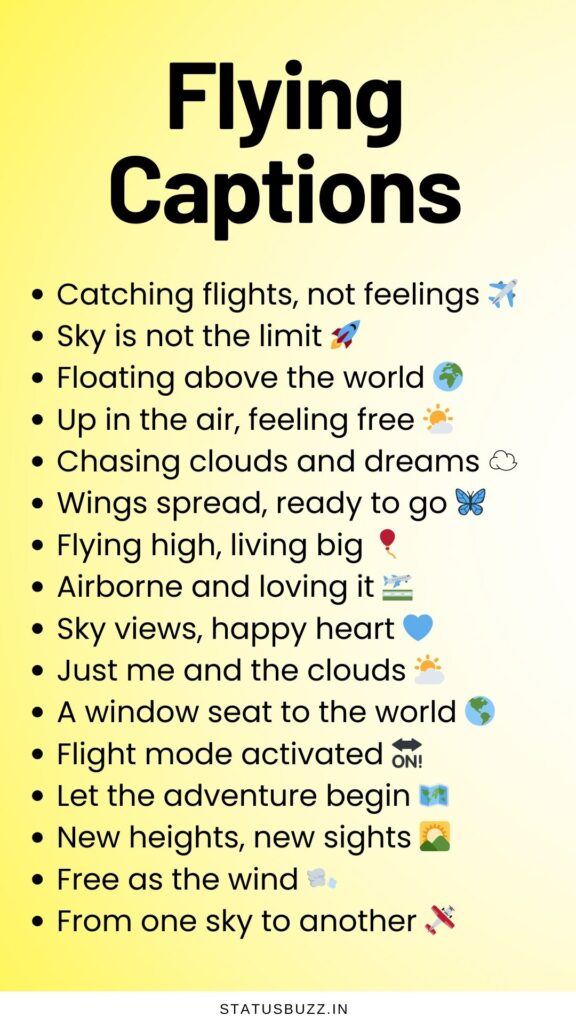 flying captions