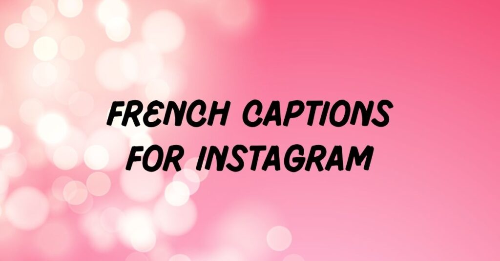 French Captions