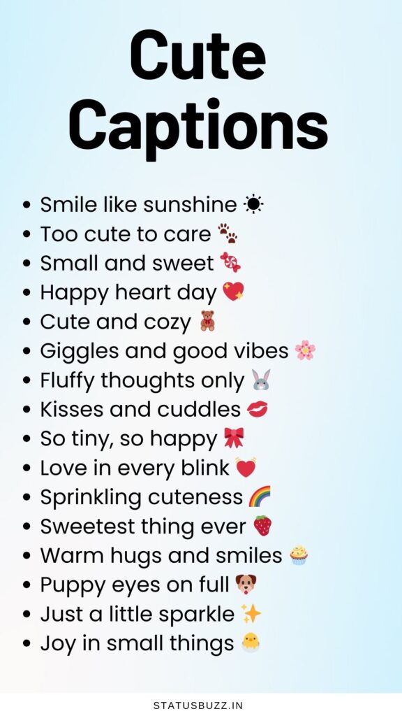 cute captions