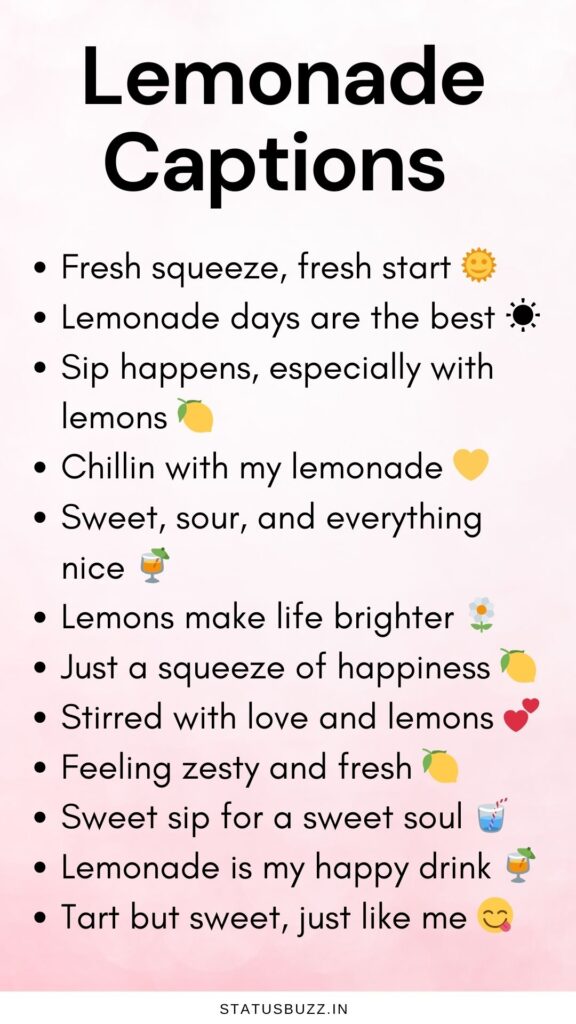 lemonade captions