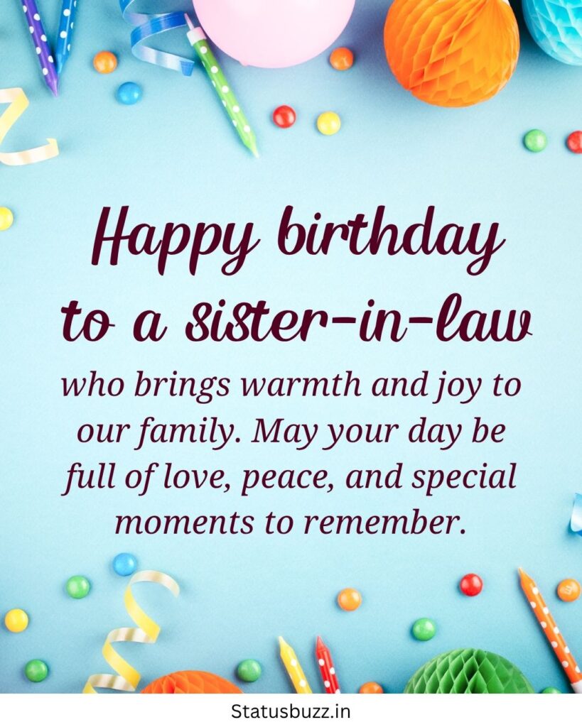 Birthday Wishes For Sister-In-Law