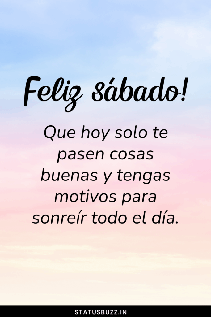 feliz sabado