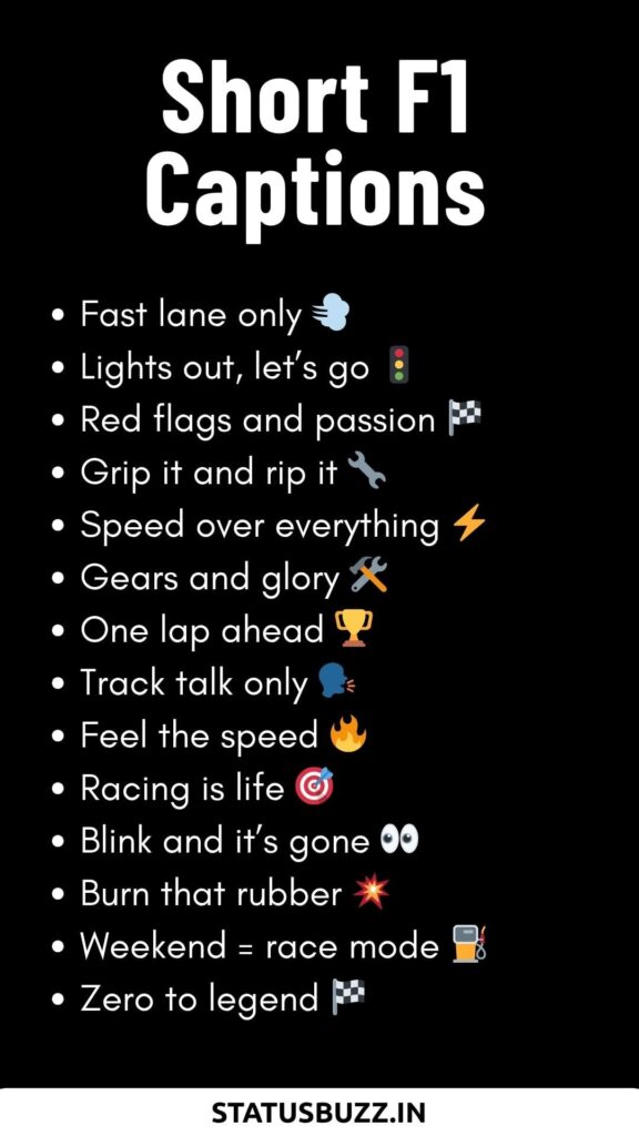 short F1 Captions