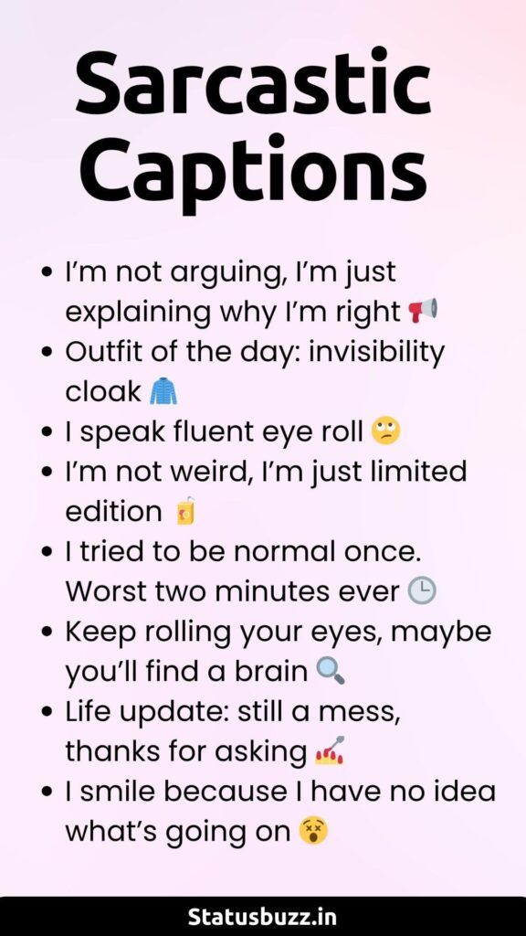 Sarcastic Captions