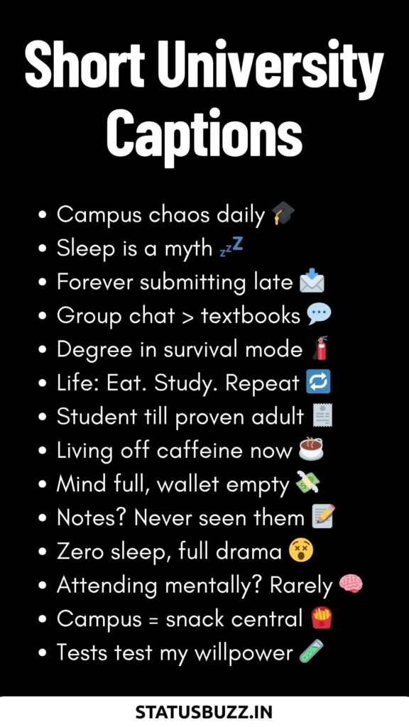 short University Captions