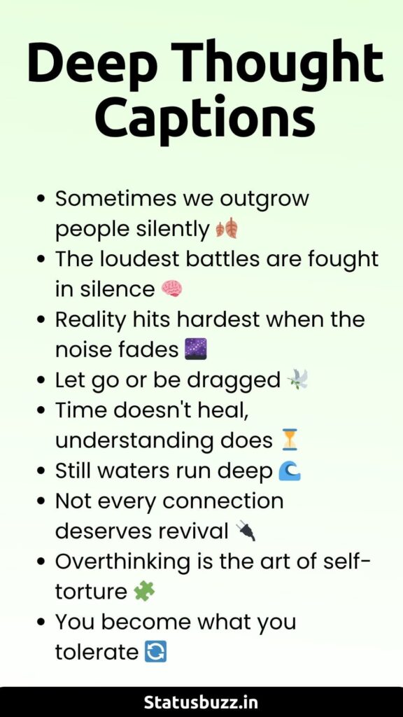deep thought captions