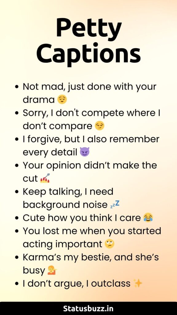 petty captions
