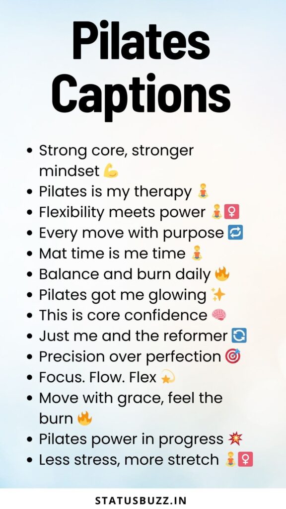 pilates captions