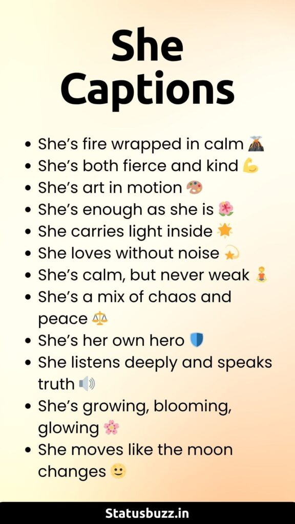 she captions