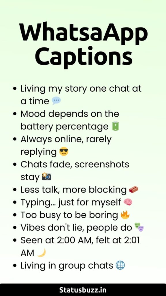 whatsapp captions