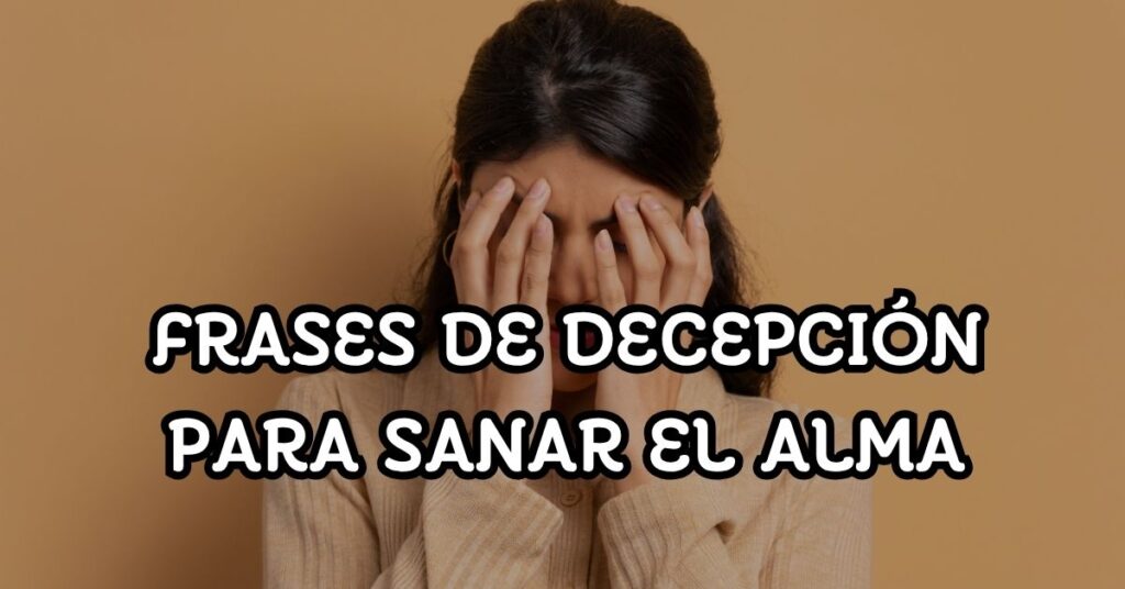 Frases de Decepción para Sanar el Alma