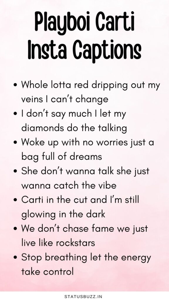 Playboi Carti Lyrics Captions
