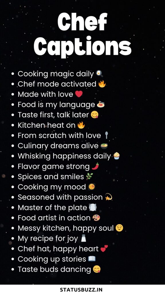 chef captions