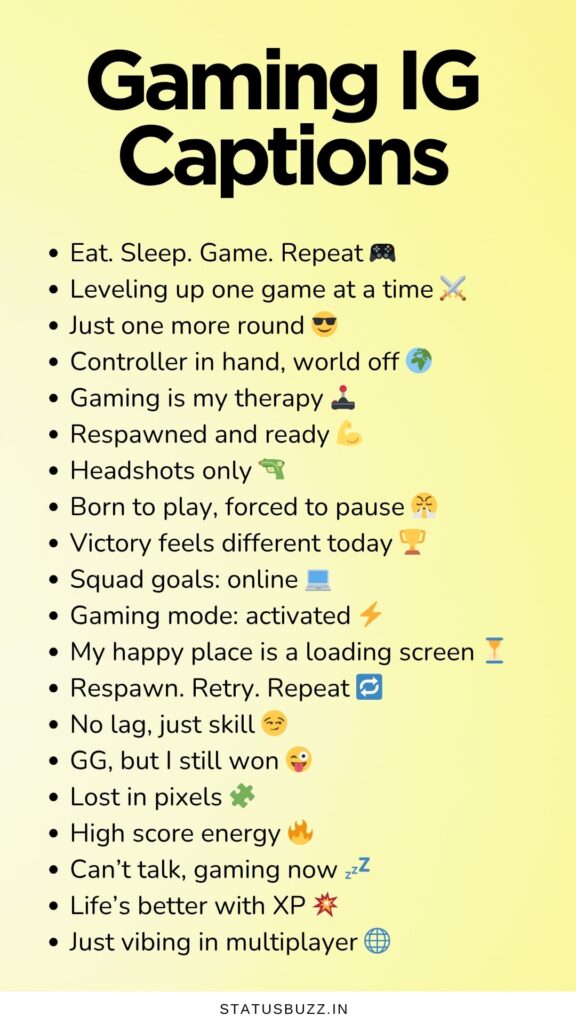 gaming captions