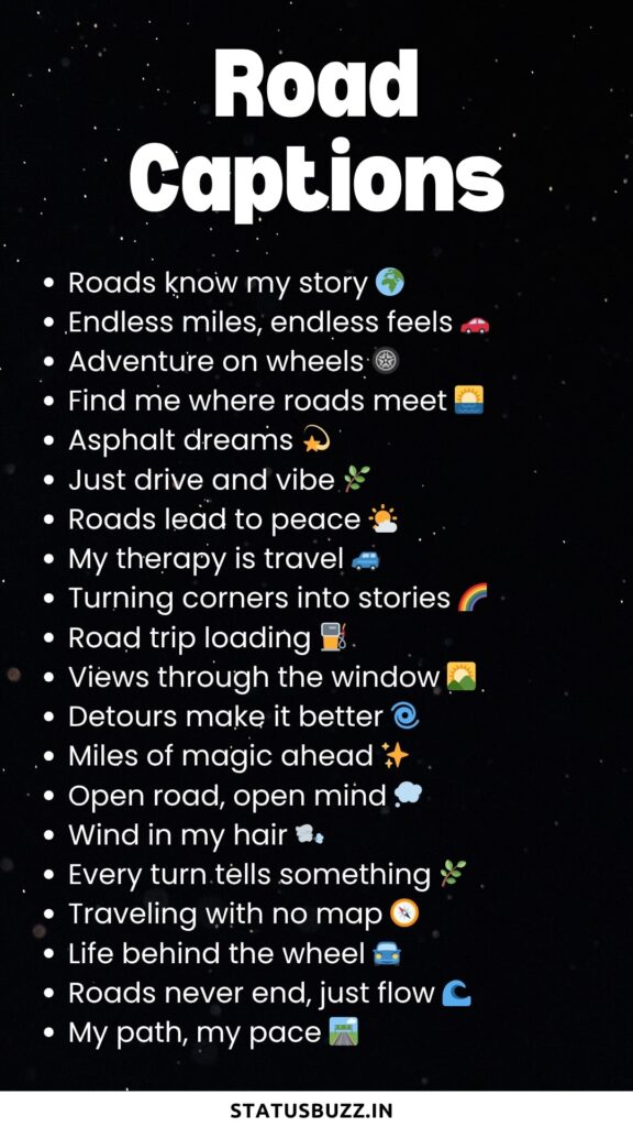 road captions