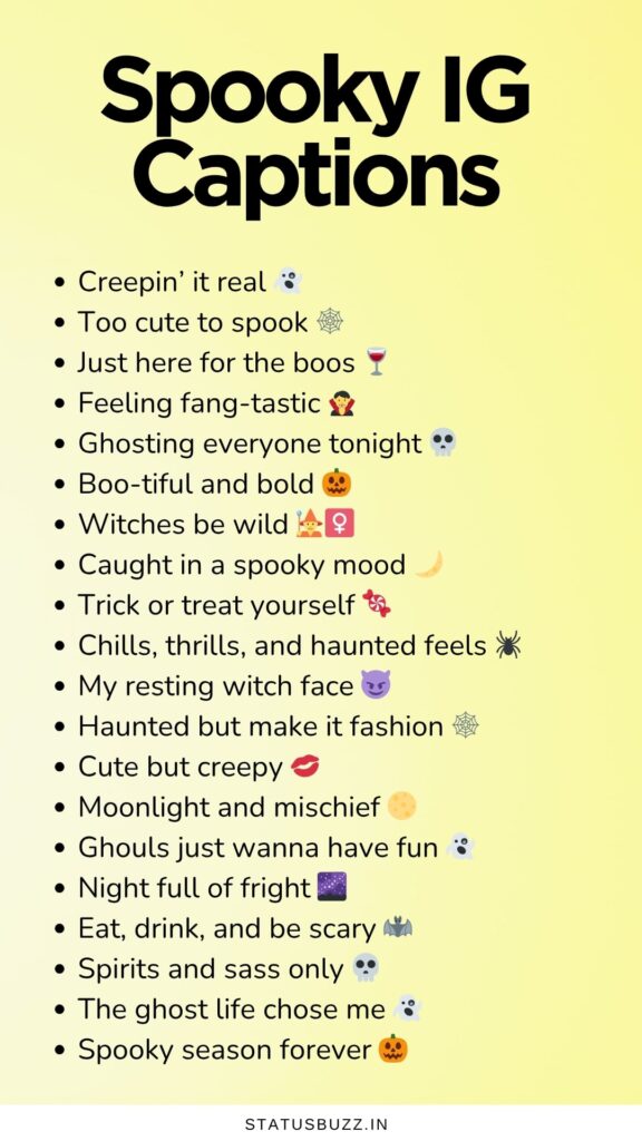 spooky captions
