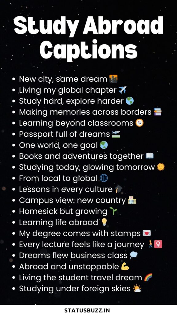 study abroad captions