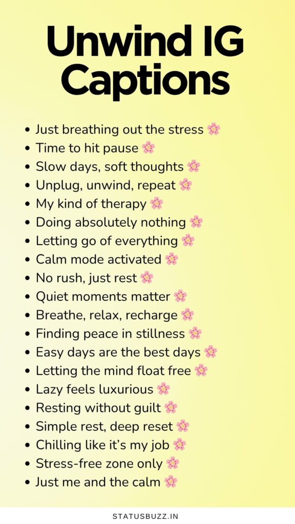 unwind captions