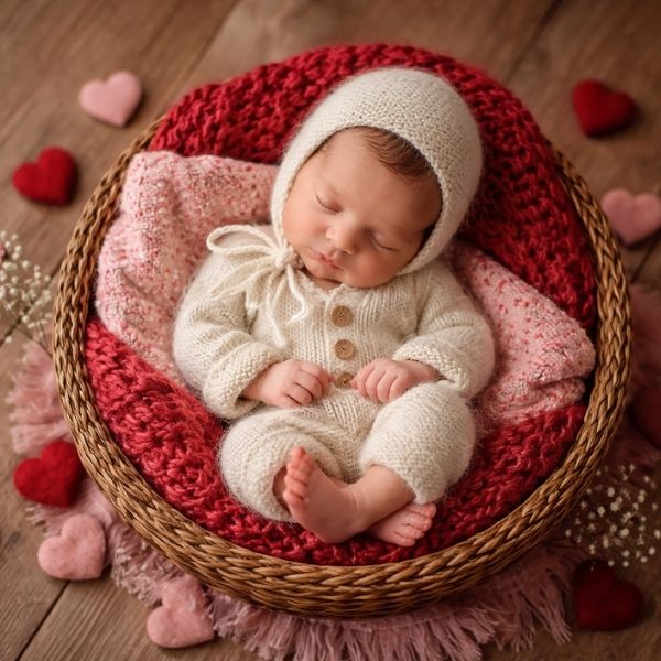 Valentine Basket Pose