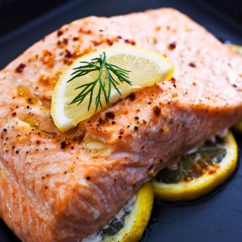 Baked Salmon with Lemon and Dill