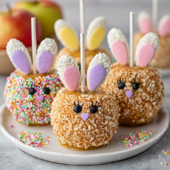 Bunny Caramel Apples
