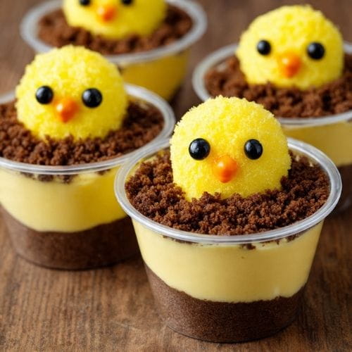 Chick Easter Dirt Cake Cups
