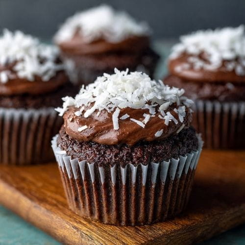 Chocolate Coconut Cupcakes
