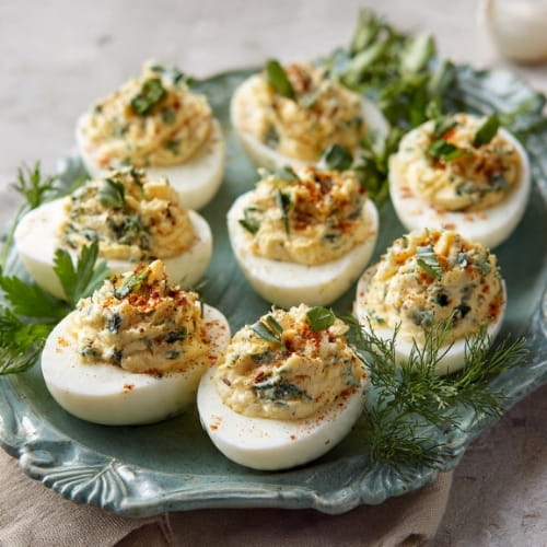 Herb & Garlic Deviled Eggs