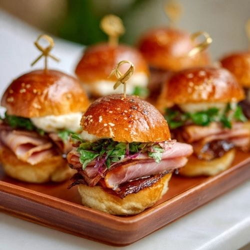 Honey-Glazed Ham Sliders