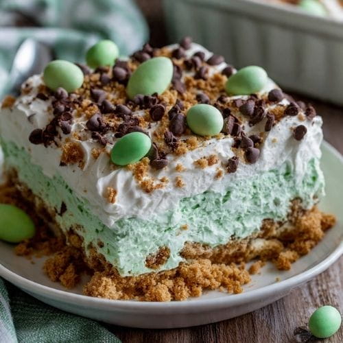 Mint Chocolate Chip Easter Dirt Cake