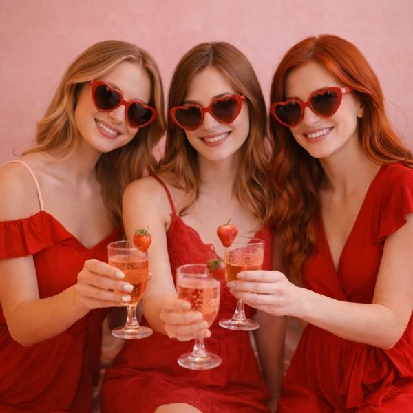 Playful Galentine’s Lounge Celebration