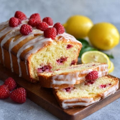 Raspberry Lemon Loaf Cake