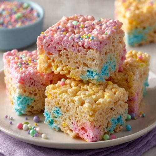 Sprinkle-Filled Rice Krispie Treats