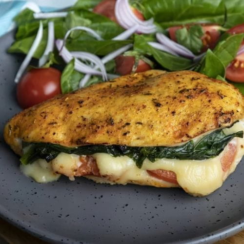 Stuffed Chicken Breast with Spinach & Cheese