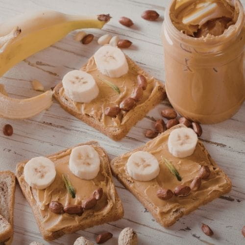 Banana Peanut Butter Toast
