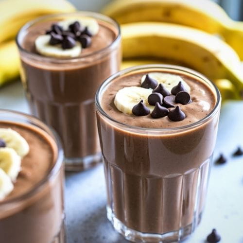 Chocolate-Banana Protein Smoothie
