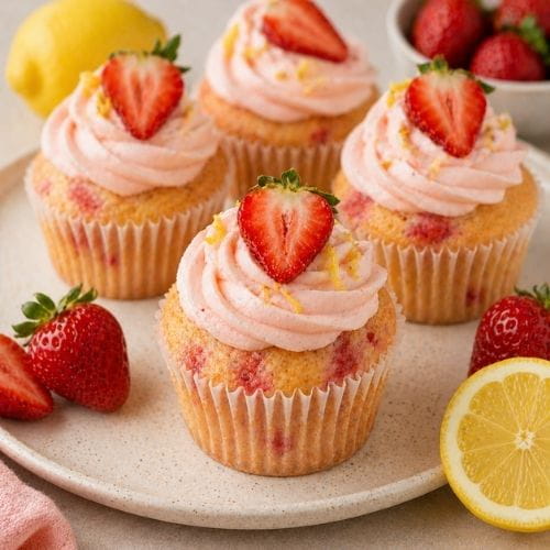 Strawberry Lemon Cupcakes