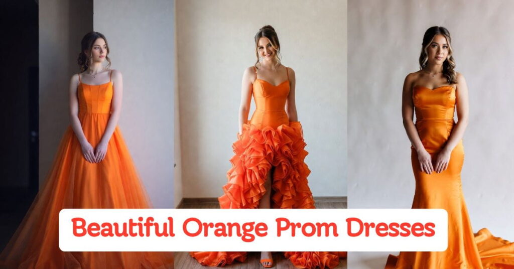 Beautiful Orange Prom Dresses to Wear