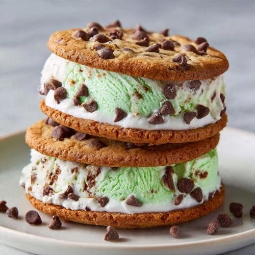 Mint Chip Ice Cream Sandwiches