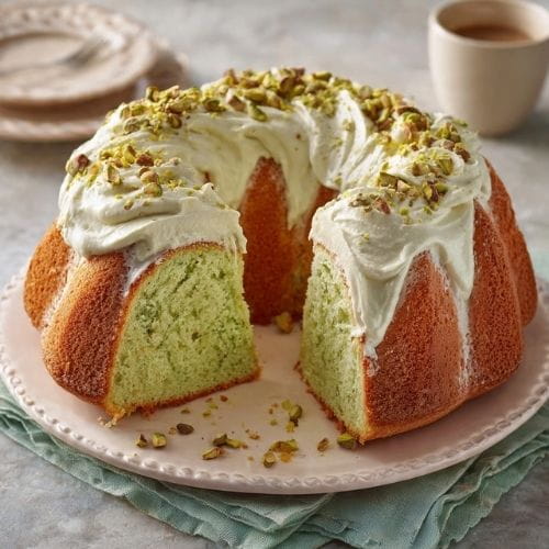Pistachio Pudding Cake
