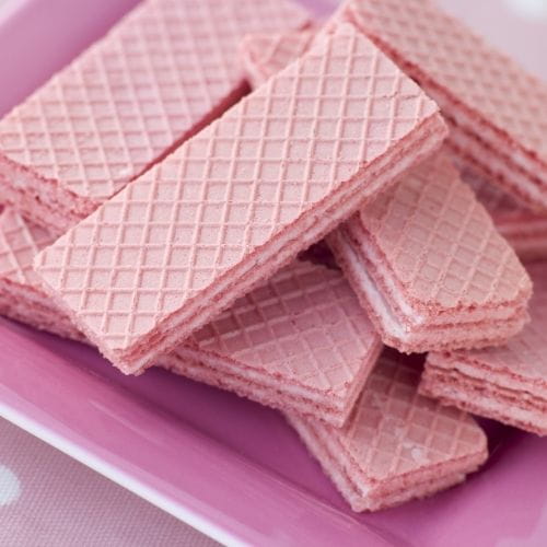 Pink Wafer Biscuits